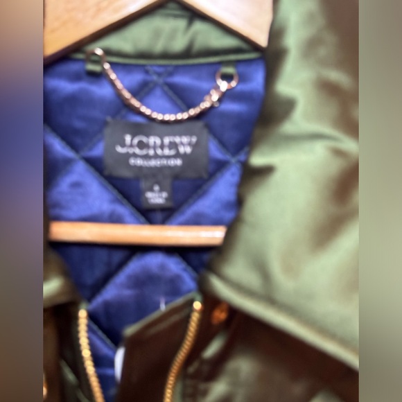 NWT J Crew Collection Quilted Barn Jacket in High Shine Satin Fall - Picture 5 of 11